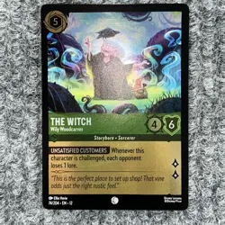 Disney Lorcana Wilds Unknown The Witch 74/204 Common Foil - Image 2