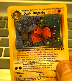 Dark Dugtrio 6/82 Holo Rare Team Rocket Pokemon Card TCG WOTC MP Card - Image 3