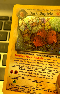 Dark Dugtrio 6/82 Holo Rare Team Rocket Pokemon Card TCG WOTC MP Card - Image 4