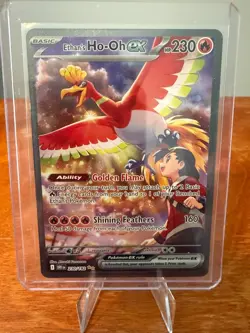 Pokemon TCG Ethan's Ho-Oh EX Card 230/182 Sv10: Destined Rivals - Image 1
