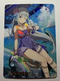 SEXY HEROINE WAIFU Emilia RE: ZERO ACG PREMIUM HOLOFOIL CARD NM - Image 1