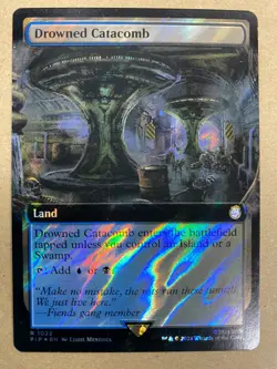 MTG 1x FOIL Drowned Catacomb 1022 Universes Beyond Fallout Magic Gathering x1 NM - Image 1
