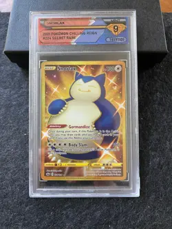Pokemon Gold Snorlax Secret Rare DSG 9 Graded Card - Image 1