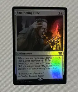Smothering Tithe NM Foil Unplayed Double Masters 2022 MTG Very Flat - Image 1
