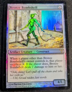 MTG Bronze Bombshell Dissension FOIL - Rare Magic the Gathering - Image 1