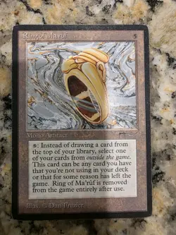 Magic the Gathering Arabian Nights Ring of Ma'ruf Played Condition - Image 1
