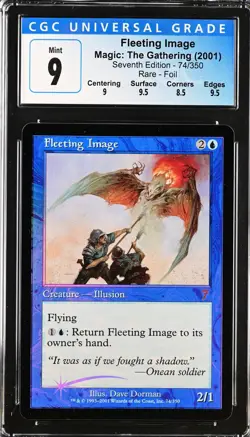 FLEETING IMAGE 7th Edition Foil Rare CGC 9 MTG [Nostalgium] - Image 1
