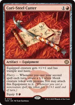 Cori-Steel Cutter [Tarkir: Dragonstorm Promos] Foil Near Mint - Image 1