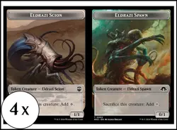 MTG - 4 x Eldrazi Scion / Eldrazi Spawn Token - Modern Horizons 3 MH3 - Playset - Image 1