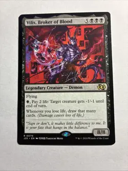 Vilis, Broker of Blood (Anime) - Foundations Jumpstart MTG Plus Bonus Rare!!! - Image 1