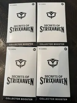 Secrets of Strixhaven - SEALED Collector Booster OMEGA Pack x4! MTG! Magic! - Image 2