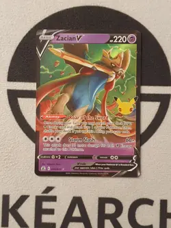Zacian V 016/025 Celebrations Set 25 Th Pokemon Jubilaum Pokemon Karte Stamp - Image 2