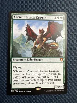 MTG Ancient Bronze Dragon - Commander Legends: Battle for Baldur's Gate (CLB) NM - Image 1