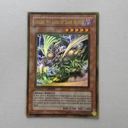 Goldd, Wu-Lord of Dark World GLD1-EN024 Gold Rare LP yugioh - Image 1