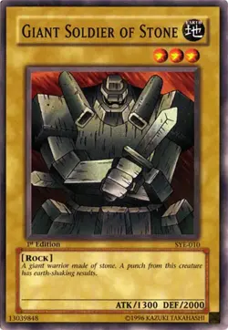 Giant Soldier of Stone SYE-010 Yugi Evolution Yu-Gi-Oh 1st Edition MP - Image 1