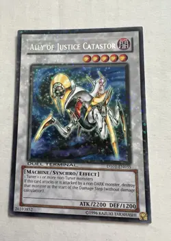 Yugioh Ally of Justice Catastor DT01-EN035 Starfoil Rare LP Yu-Gi-Oh! - Image 1