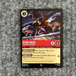 Disney Lorcana Winterspell Elisa Maza Transformed Gargoyle 112/204 Rare NM - Image 1