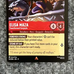 Disney Lorcana Winterspell Elisa Maza Transformed Gargoyle 112/204 Rare NM - Image 4