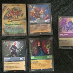 Disney Lorcana TCG Ursula's Return 5-Card Lot Wrong Lever! Cold Foil + Anna - Image 1