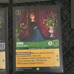 Disney Lorcana TCG Ursula's Return 5-Card Lot Wrong Lever! Cold Foil + Anna - Image 5