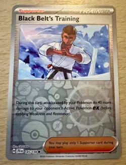 Pokemon Black Belt's Training 145/159 Journey Together Reverse Holo Trainer Card - Image 1