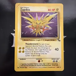 Zapdos 15/62 Fossil Cosmos Holo Rare Pokemon Card MP B - Image 1