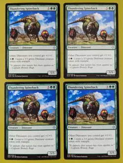 Thundering Spineback x4 Ixalan 4x Playset Magic the Gathering MTG - Image 1