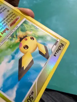 Pichu Lv. 8 45/100 Reverse Holo Uncommon Pokemon Platinum LP Card stamped - Image 4