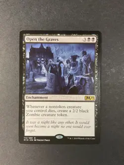 Open the Graves - Core Set 2019 - Magic the Gathering - MTG - Image 1