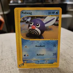 Poliwag Pokemon TCG Expedition Base Set E Reader Common Card #125/165 - Image 1