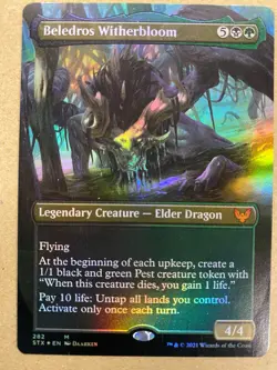MTG 1x FOIL BORDERLESS Beledros Witherbloom 282 Strixhaven School of Magic x1 NM - Image 1