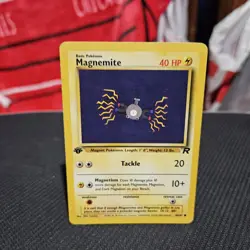 Magnemite Team Rocket Pokemon TCG 1st First Edition Common Card #60/82 - Image 1