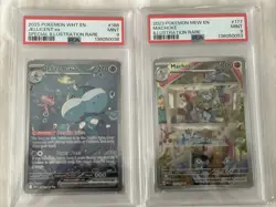Pokemon Graded Cards Lot PSA 9 - Illustration Rares 2025 2023 Machoke Jellicent - Image 1