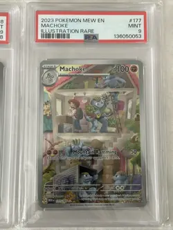 Pokemon Graded Cards Lot PSA 9 - Illustration Rares 2025 2023 Machoke Jellicent - Image 3