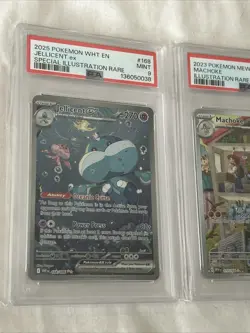 Pokemon Graded Cards Lot PSA 9 - Illustration Rares 2025 2023 Machoke Jellicent - Image 4