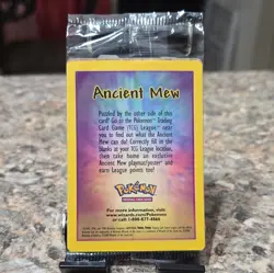 Factory Sealed Pokemon TCG Ancient Mew Promo Holo Card English 2000 - Image 2