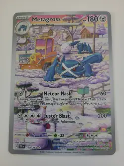 Pokemon TCG Metagross 178/162 Temporal Forces Holo Card Illustration Rare LP - Image 1