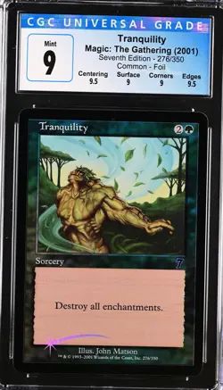 TRANQUILITY 7th Edition Foil C CGC 9 Q++ MTG [Nostalgium] - Image 1