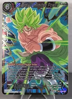 SS Broly Unlimited Power BT11-014 SR Foil Dragon Ball Super Card Game | NM - Image 1