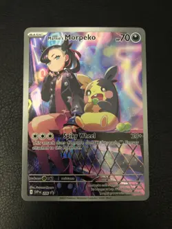 Marnie’s Morpeko 206 Holo Rare SV: Scarlet & Violet Promo Card - Image 1