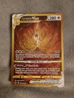 Pokemon Arceus VSTAR TCG Crown Zenith Holo Card GG70/GG70 Secret Rare MINT - Image 1