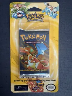 WOTC Pokemon Base Set Booster Blister Pack 11 Cards 1999 Vintage - Charizard - Image 1