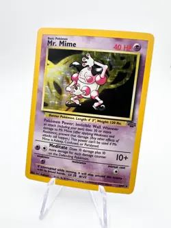 Mr. Mime (6) Unlimited Holofoil Jungle 06/64 LP Vintage Pokemon card - Image 1