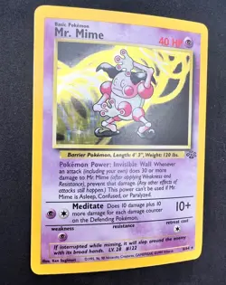 Mr. Mime (6) Unlimited Holofoil Jungle 06/64 LP Vintage Pokemon card - Image 3