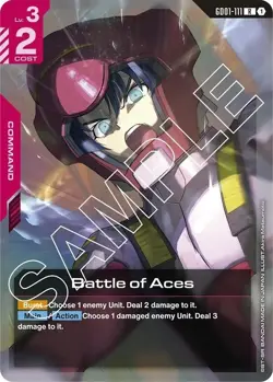 Battle of Aces Foil - GD01-111 NM - Gundam TCG Card Game - Image 1