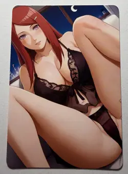 SEXY HEROINE WAIFU Kushina Uzumaki NARUTO ACG PREMIUM HOLOFOIL CARD NM - Image 2