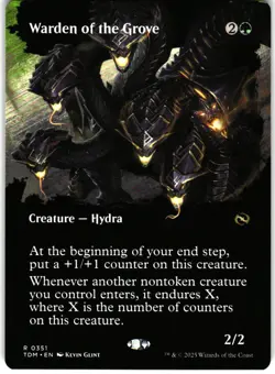 Tarkir: Dragonstorm #351 Warden of the Grove (Borderless) - Image 1