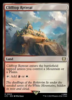 MTG - Clifftop Retreat - Lord of the Rings Commander - Image 1