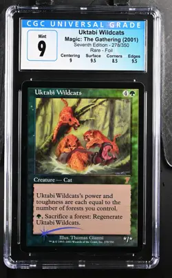 UKTABI WILDCATS 7th Edition Foil Rare CGC 9 MTG [Nostalgium] - Image 1