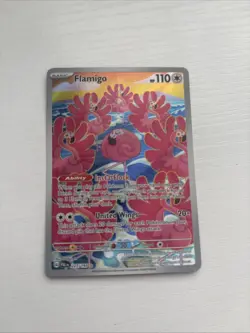 Pokemon Card TCG Flamigo 227/193 Holo Illustration Rare Paldea Evolved Art - Image 1